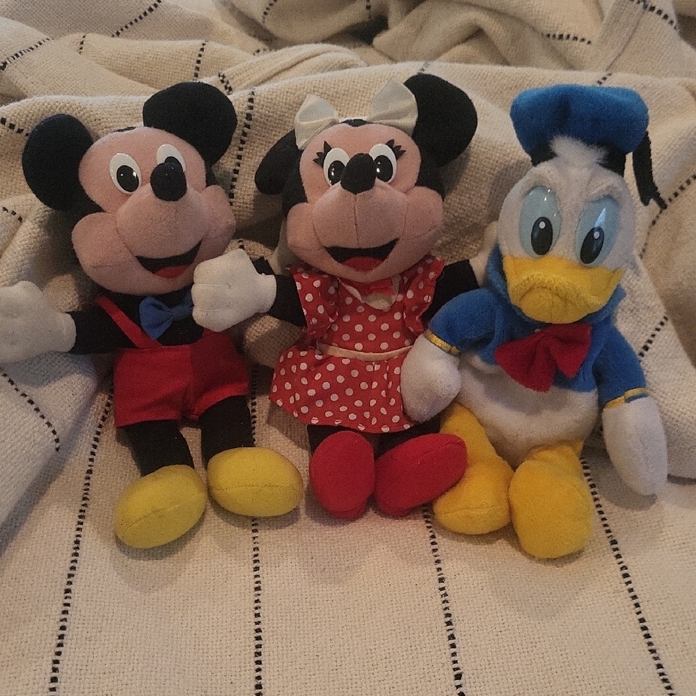 Vintage Disney - Set of 3 Plush Characters